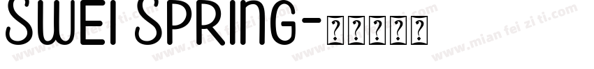 Swei Spring字体转换